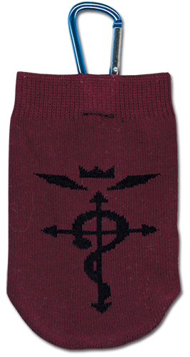 Fullmetal Alchemist Brotherhood Logo Knitted Cellphone Bag, an officially licensed product in our Fullmetal Alchemist Costumes & Accessories department.