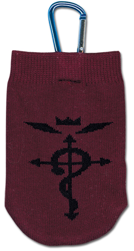 Fullmetal Alchemist Brotherhood Logo Knitted Cellphone Bag, an officially licensed product in our Fullmetal Alchemist Costumes & Accessories department.