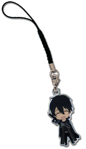 Sword Art Online Kirito Metal Cellphone Charm, an officially licensed product in our Sword Art Online Costumes & Accessories department.