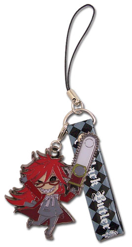 Black Butler Grell Sd Cellphone Charm, an officially licensed Black Butler product at B.A. Toys.