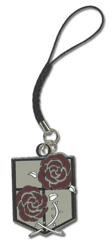 Attack On Titan - Stationary Guard Emblem Cell Phone Charm, an officially licensed product in our Attack On Titan Costumes & Accessories department.