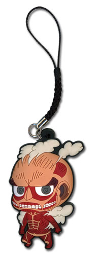 Attack On Titan - Sd Titan Pvc Cell Phone Charm, an officially licensed product in our Attack On Titan Costumes & Accessories department.