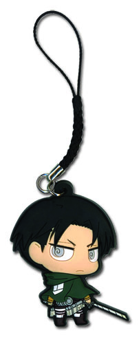 Attack On Titan - Sd Levi Pvc Cell Phone Charm, an officially licensed product in our Attack On Titan Costumes & Accessories department.