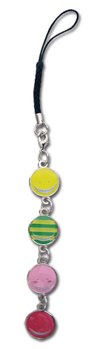 Assassination Classroom - Korosensei Face Cell Phone Charms, an officially licensed Assassination Classroom product at B.A. Toys.