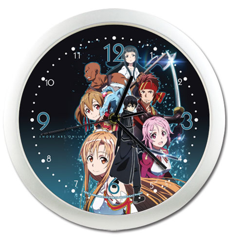 Sword Art Online Group Wall Clock, an officially licensed product in our Sword Art Online Clocks department.