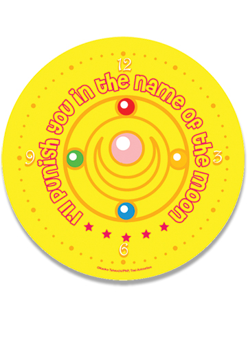 Sailormoon Sailor Moon Punishment Icon Wallclock, an officially licensed product in our Sailor Moon Clocks department.