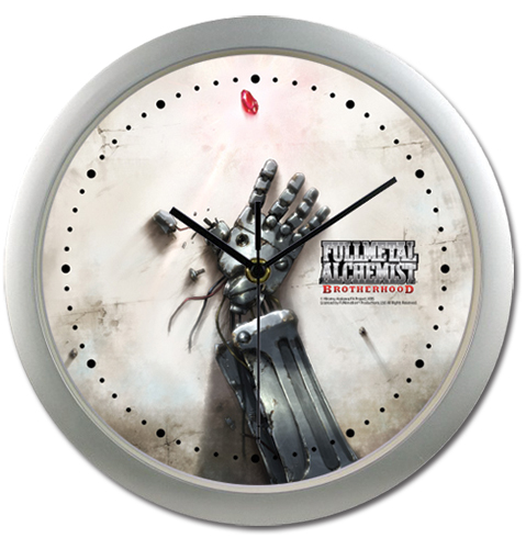 Fullmetal Alchemist Brotherhood - Ed's Automail Hand Clock, an officially licensed product in our Fullmetal Alchemist Clocks department.