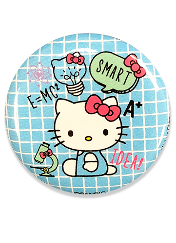 Hello Kitty - Hello Kitty With Idea Button 1.25'', an officially licensed product in our Hello Kitty Buttons department.