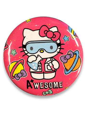 Hello Kitty - Science Hello Kitty Button 1.25