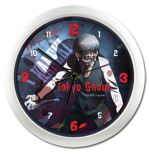 Tokyo Ghoul - Kaneki Wall Clock, an officially licensed product in our Tokyo Ghoul Clocks department.