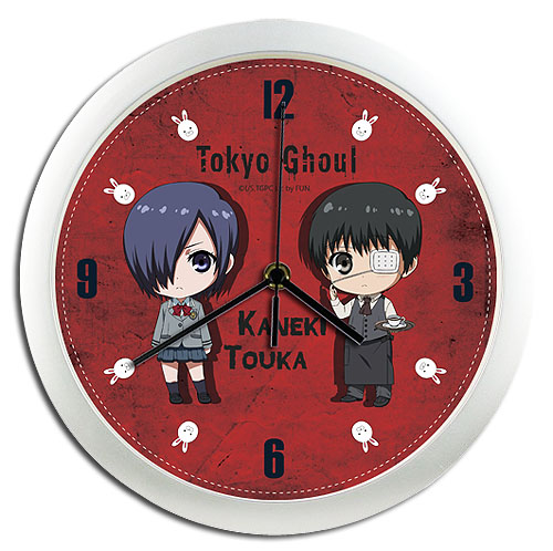 Tokyo Ghoul - Kaneki & Touka Wall Clock, an officially licensed product in our Tokyo Ghoul Clocks department.
