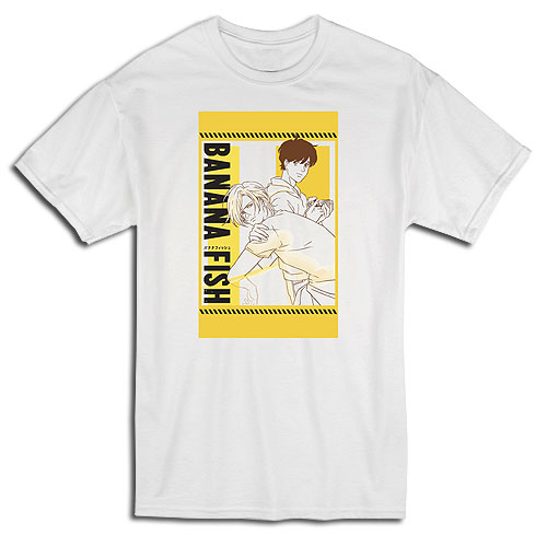 Banana Fish - Ash & Eiji Yellow Art Men's T-Shirt L, an officially licensed product in our Banana Fish T-Shirts department.