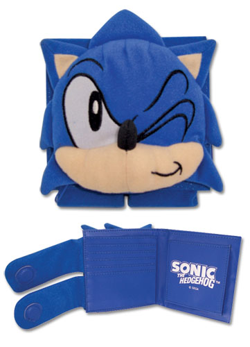 Classic Sonic Sonic Plush Wallet, an officially licensed product in our Sonic Wallet & Coin Purse department.