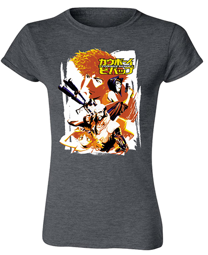 Cowboy Bebop - Characters Jrs. T-Shirt L, an officially licensed product in our Cowboy Bebop T-Shirts department.