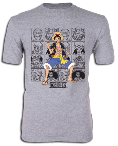 One Piece - Dressrosa Arc Straw Hat Portraits Men's T-Shirt XL, an officially licensed product in our One Piece T-Shirts department.