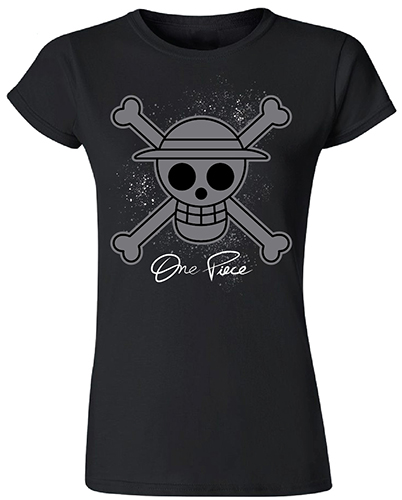 One Piece Skull Logo Jrs. T-Shirt M, an officially licensed product in our One Piece T-Shirts department.