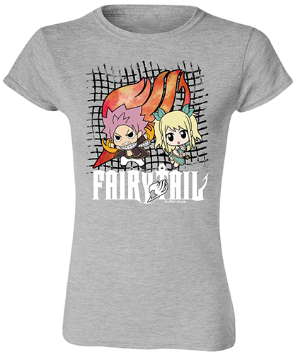 Fairy Tail - Sd Natsu & Lucy Jrs. T-Shirt L, an officially licensed product in our Fairy Tail T-Shirts department.
