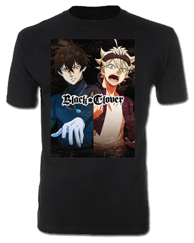 Black Clover - Teaser Visual Mens T-Shirt L, an officially licensed Black Clover product at B.A. Toys.