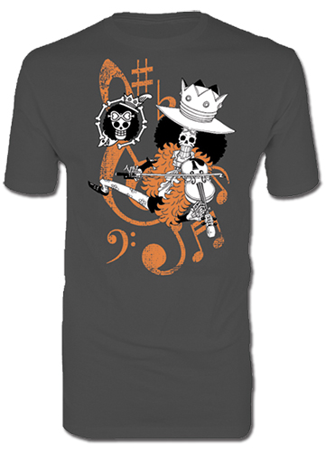 One Piece - Brook Men's T-Shirt L, an officially licensed product in our One Piece T-Shirts department.