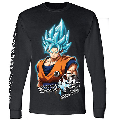 Dragon Ball Fighterz - Ssgss Goku Long Sleeve T-Shirt S, an officially licensed product in our Dragon Ball Fighter Z T-Shirts department.