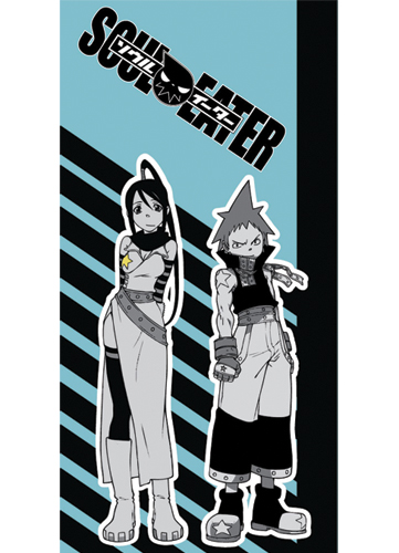 Soul Eater Black Star Tsubaki Towel, an officially licensed product in our Soul Eater Towels department.