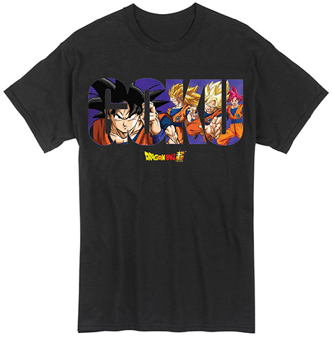 Dragon Ball Super - Goku Saiyan Levels Men's T-Shirt L, an officially licensed product in our Dragon Ball Super T-Shirts department.