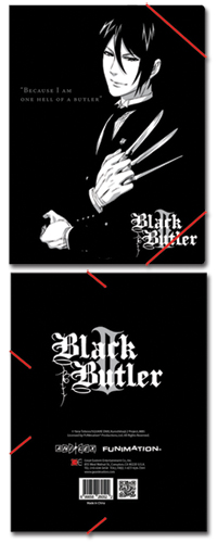 Black Butler 2 Sebastian Elastic Band Pp Document Folder, an officially licensed product in our Black Butler Binders & Folders department.