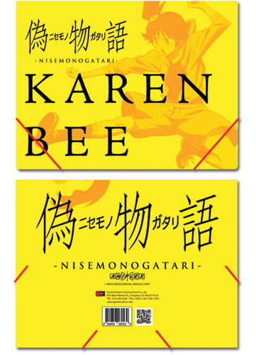 Nisemongatari Karen Elastic Band Document Folder, an officially licensed product in our Nisemongatari Binders & Folders department.