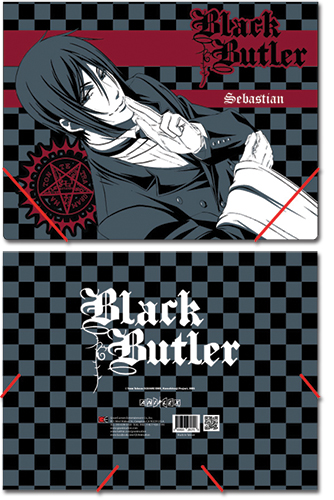 Black Butler Sebastian Elastic Band Document File Folder, an officially licensed product in our Black Butler Stationery department.