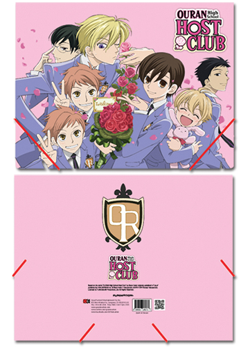 Ouran High School Host Club Group Elastic Band Document Folder, an officially licensed product in our Ouran High School Host Club Stationery department.