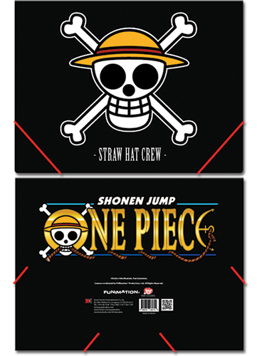 One Piece Ruffy's Flag Elastic Band Document File Folder, an officially licensed product in our One Piece Stationery department.
