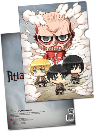 Attack On Titan - Sd Group File Folder (5 Pcs/Pack), an officially licensed product in our Attack On Titan Binders & Folders department.