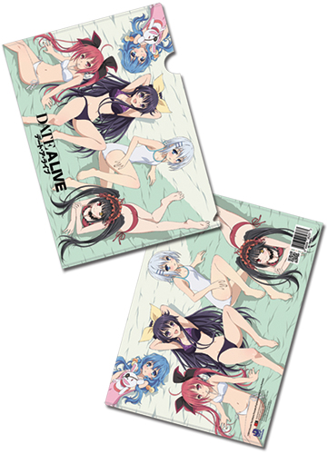 Date A Live - Main 4 With Kurumi In Swimwear File Folder, an officially licensed product in our Date A Live Binders & Folders department.