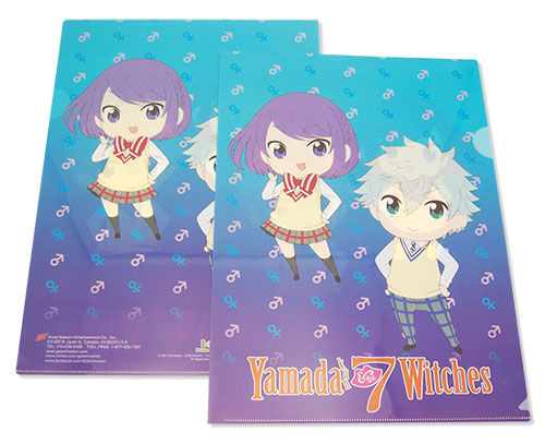 Yamada Kun - Toranosuke & Rene File Folder, an officially licensed product in our Yamada-Kun And The Seven Witches Binders & Folders department.