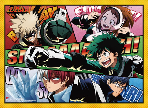 My Hero Academia - Group 1 Wall Scroll, an officially licensed product in our My Hero Academia Wall Scroll Posters department.