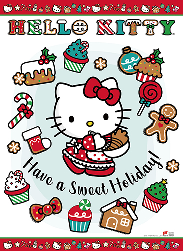 Hello Kitty - Sweet Holiday Wall Scroll, an officially licensed product in our Hello Kitty Wall Scroll Posters department.