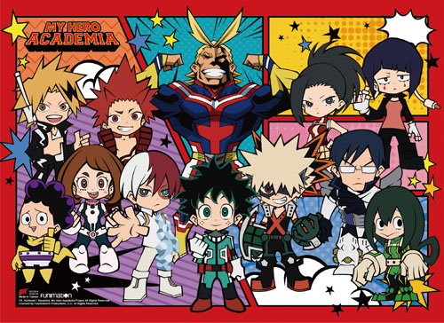 My Hero Academia - Sd Character Group Wall Scroll, an officially licensed product in our My Hero Academia Wall Scroll Posters department.