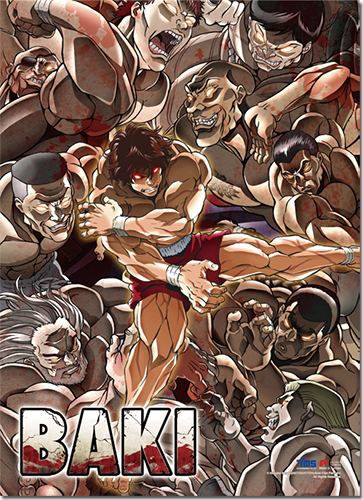 Baki - Key Art 1 Wall Scroll, an officially licensed product in our Baki Wall Scroll Posters department.