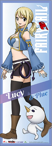 Fairy Tail - S7 Lucy & Plue Human Size Wall Scroll, an officially licensed product in our Fairy Tail Wall Scroll Posters department.
