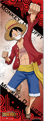 One Piece - Luffy 2017 Human Size Wall Scroll, an officially licensed product in our One Piece Wall Scroll Posters department.