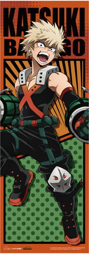 My Hero Academia - Bakugo Battle Suit Human Size Wall Scroll, an officially licensed product in our My Hero Academia Wall Scroll Posters department.