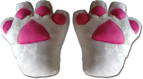 Great Eastern - White Paw Plush Glove, an officially licensed product in our Great Eastern Costumes & Accessories department.