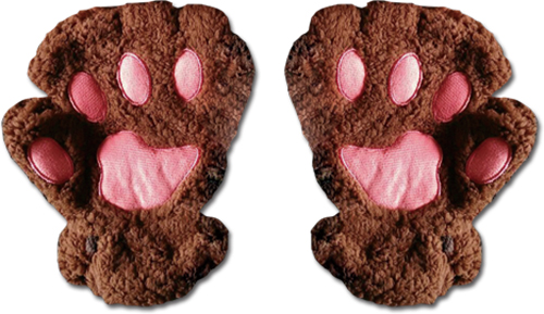 Great Eastern - Dark Brown Fingerless Plush Pr Gloves, an officially licensed product in our Great Eastern Costumes & Accessories department.