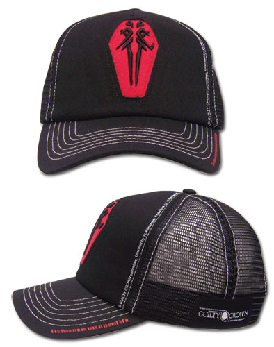 Guilty Crown Funeral Parlor Icon Trucker, an officially licensed product in our Guilty Crown Hats, Caps & Beanies department.