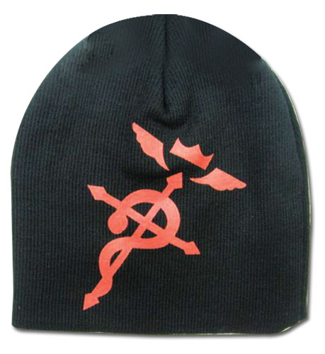 Fullmetal Alchemist Brotherhood - Flamel Cross Logo Beanie, an officially licensed product in our Fullmetal Alchemist Hats, Caps & Beanies department.