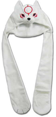 Okami Den - Chibiterasu Scarf Fleece Cap, an officially licensed product in our Okamiden Costumes & Accessories department.