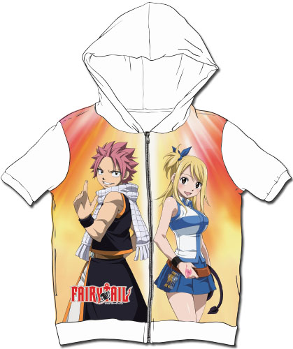 Fairy Tail - Natsu & Lucy Sublimated Hoodie M, an officially licensed product in our Fairy Tail Hoodies department.