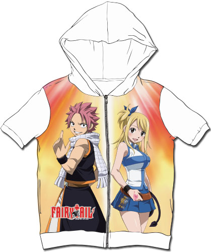 Fairy Tail - Natsu & Lucy Sublimated Hoodie L, an officially licensed product in our Fairy Tail Hoodies department.
