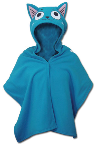 Fairy Tail - Happy Short Hoodie Blanket, an officially licensed product in our Fairy Tail Hoodies department.