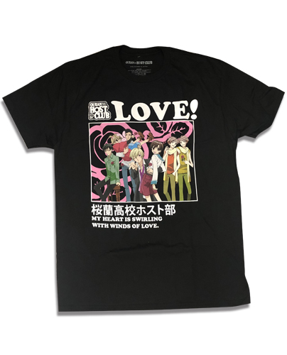 Ouran High School Host Club - Winds Of Love Men's T-Shirt XL, an officially licensed product in our Ouran High School Host Club T-Shirts department.
